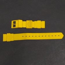 Cinturino per orologio Tag Heuer in gomma giallo. Buone condizioni