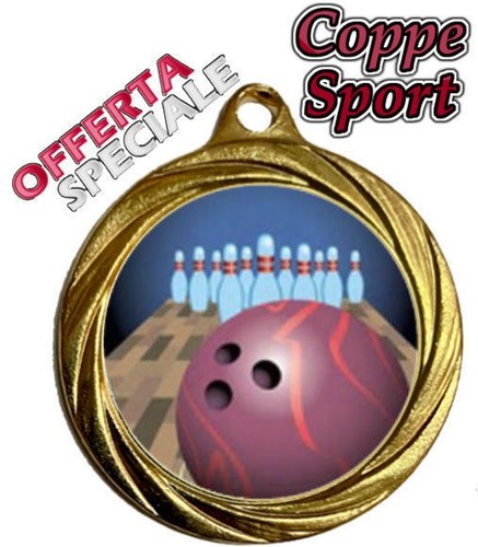 Medaglia bowling metallo - medaglia,