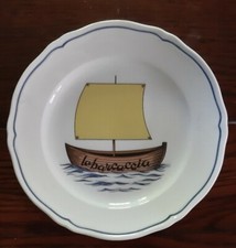 Piatto La Barcaccia  Richard Ginori diam. cm. 21 barca a vela Italy perfetto