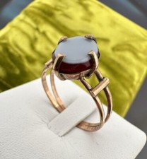 ring borbonico Anello ANTIQUE ORO ANTICO 6/7KT FINE800 CORNIOLA  rarità