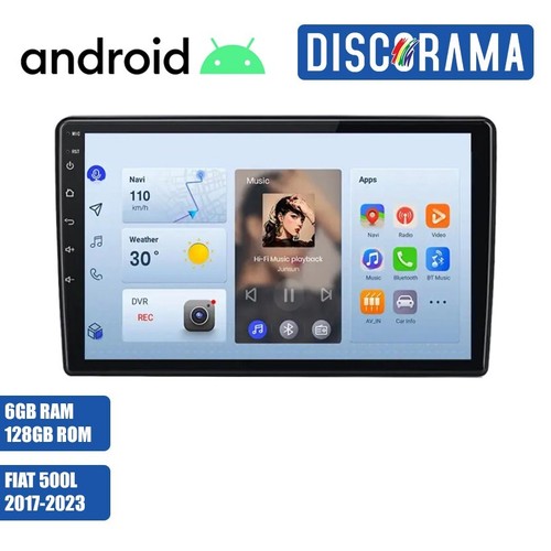 Autoradio android 128gb fiat - 6/128gb,