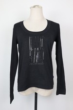 TRUSSARDI JEANS MAGLIA DONNA TG. M WOMAN CASUAL VINTAGE T-SHIRT TOP COTONE