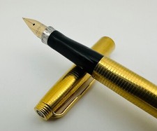 Penna stilografica Parker 75 Insignia Cisele 14K Gold Filled pennino oro 14K ...