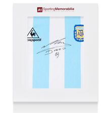 Camicia firmata Diego Maradona - 1986, Casa - Scatola regalo Maglia autografa