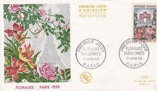 FRANCIA 1959 FDC FLORALIE