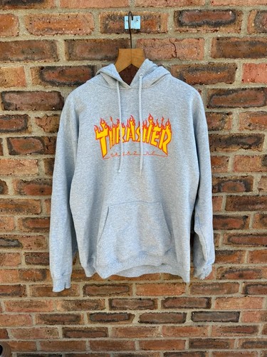Felpa con cappuccio thrasher - con,