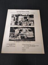 1961 VOLKSWAGEN GIARDINETTA MODELLO 231/M13 FURGONE VAN VINTAGE AD PUBBLICITA