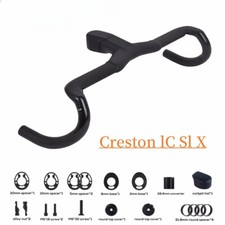 Manubrio integrato bici da strada in fibra di carbonio percorso cavo interno completo