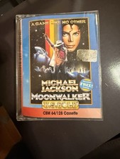 Michael Jackson Moonwalker For Commodore 64 C64 Cassette Complete + Poster VGC