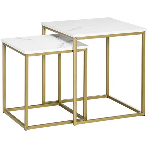 Homcom tavolino salotto set - tavolino, da