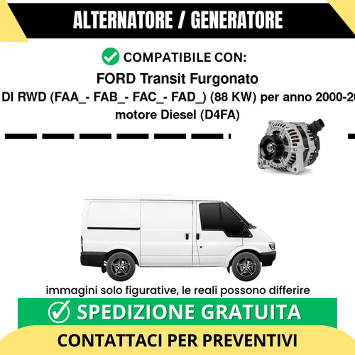 Alternatore ford transit - ford,