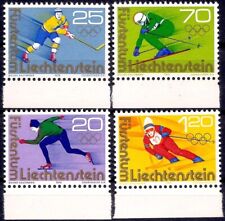 Liechtenstein 1975 Giochi Olimpici Innsbruck Hockey su Ghiaccio Sci Pattinaggio MNH
