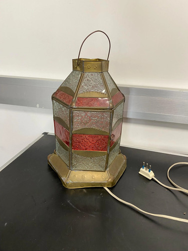 Lampada marocchina ottone e - lampada, in