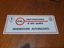 Adesivo Vintage CAL COPRI INTERRUTTORI ALTA QUALITÀ Rivenditore autorizzato 