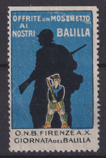 Erinnofilo O N B Firenze giornata del Balilla Offrite un moschetto ai nostri Bal
