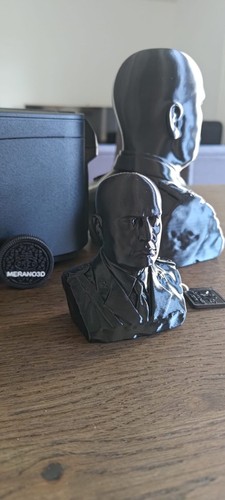 Mussolini benito busto nero - busto, "nero