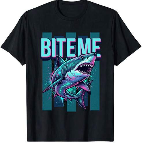 Shirt bite shark - bite, me