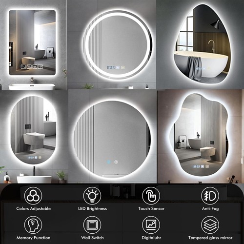 Specchio bagno led con touch