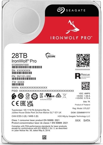 Seagate ironwolf pro 28tb hard - pro,