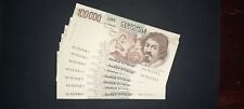 100000 lire caravaggio 1°