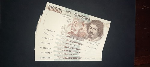 100000 lire caravaggio - , 1°
