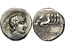 Vibia, denario, Roma, 90 AC