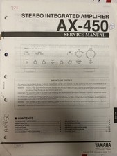 YAMAHA AX-450 AX450 Manuale di