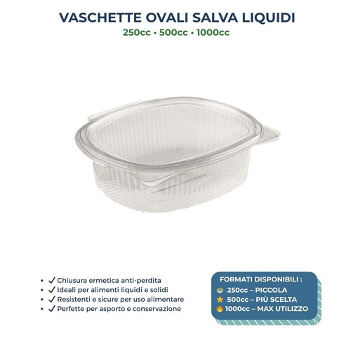 Vaschette ovali plastica - vaschette,