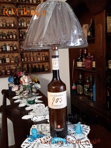 Lampada bottiglia grappa - lampada, "la