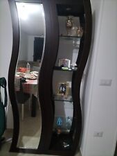 mobile ingresso moderno con specchio In Legno Massello Con Appendiabiti Nascosto