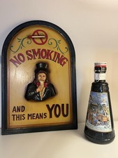 Vintage Insegna 3d Bar “NO SMOKING and This Means YOU”