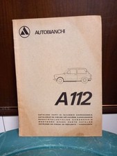 1969 Catalogo Parti di Ricambio Ricambi Carrozzeria AUTOBIANCHI A112 A 112 Orig.