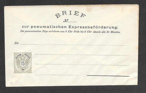 Austria 15kr rohrpost - austria, -15kr