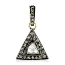 Ciondolo triangolo oro 14 kt
