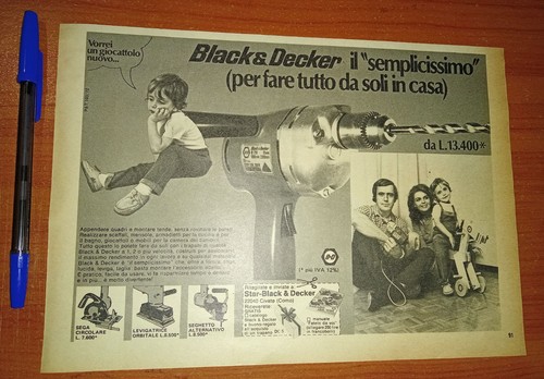 Pubblicità trapano black - pubblicità.,