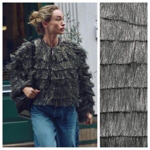 Giacca zara con frange - con,