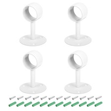 1.5" Curtain Rod Holder, White