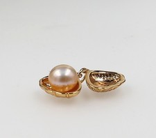 Ciondolo perle viola 10 mm