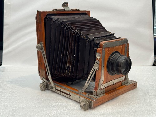 Vintage wooden field camera - vintage,
