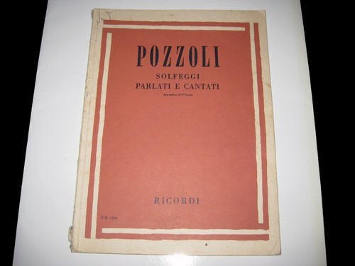 Pozzoli solfeggi parlati - pozzoli, e