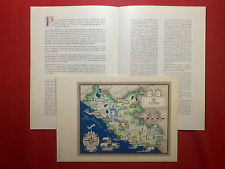 IMAGO ITALIAE Tavola 8 LAZIO Farmitalia (1950) Cartina NICOULINE + Pubblicita'