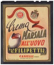 Etichetta Crema Marsala All'Uovo Filipetti Canelli