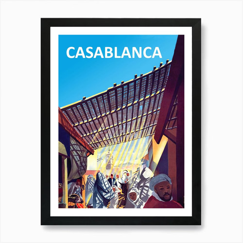 Casablanca poster viaggio - casablanca,, da