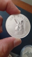AUSTRALIA 1 ONCIA OZ 1995 CANGURO ARGENTO SILVER PURO 999 
