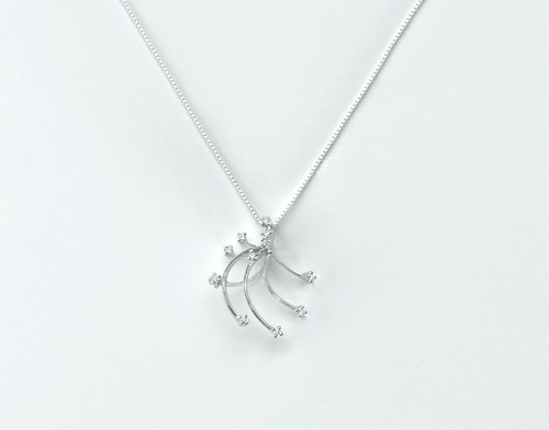 Collana oro bianco 18kt - collana,