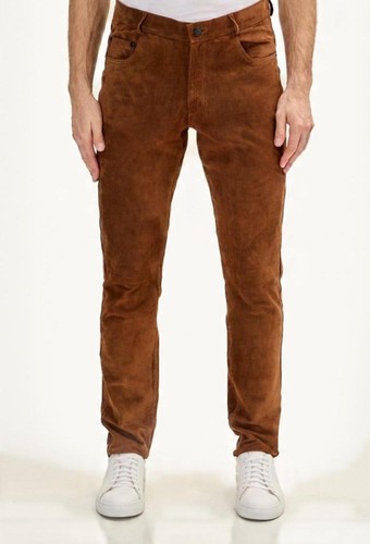 Jeans uomo pelle scamosciata - , 5