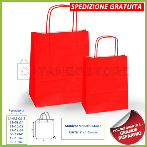 Borse shopper carta - carta, manico