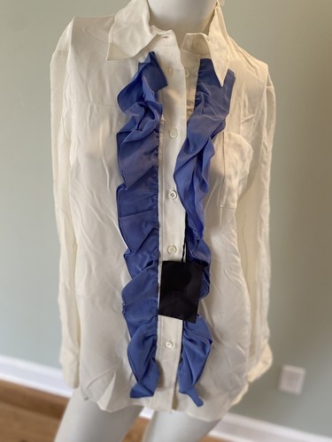 Camicia prada con volant - con,