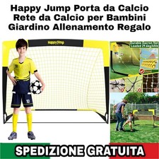 Happy Jump Porta da Calcio Rete da Calcio x Bambini Giardino Allenamento Regalo 