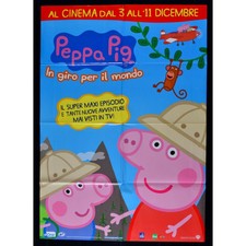 manifesto PEPPA PIG in giro per il mondo Muddy Puddles george coniglio cand M317